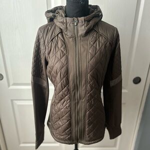 Athleta Women's Quilted Puffer Jacket - Brown
